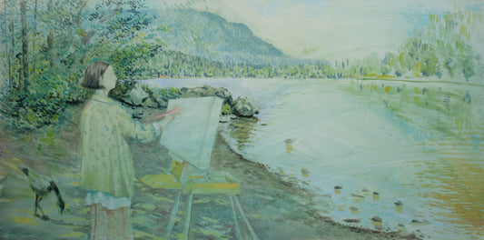 Rattlesnake Lake, 24 x 48in