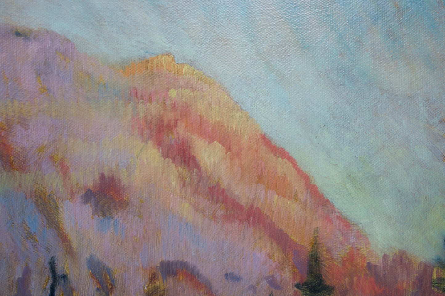 Tipsoo Lake sunset, 24 x 48 in